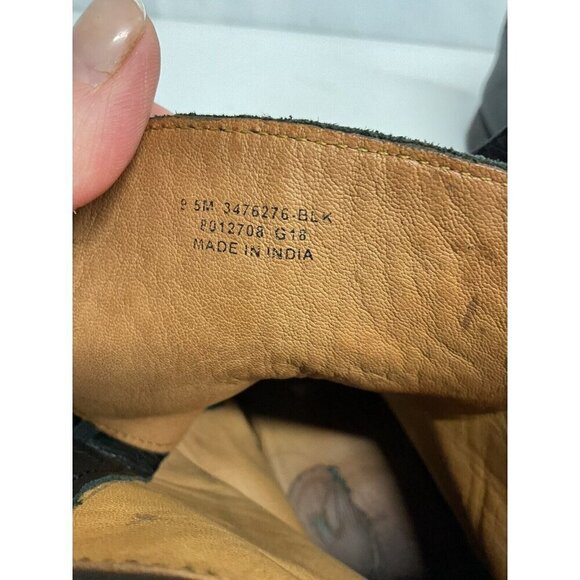 Frye Veronica 3476276 Womens Black Lace Up Leather‎ Combat Boots 9.5M Distressed - Picture 16 of 16